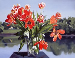 Tulips with View   22x28